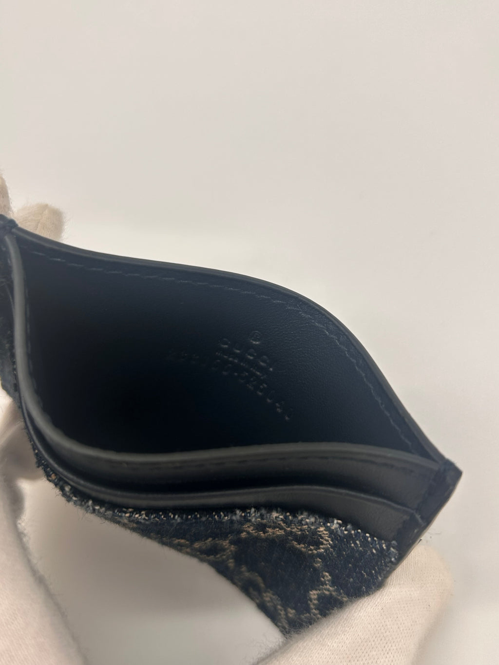 Gucci cardholder denim