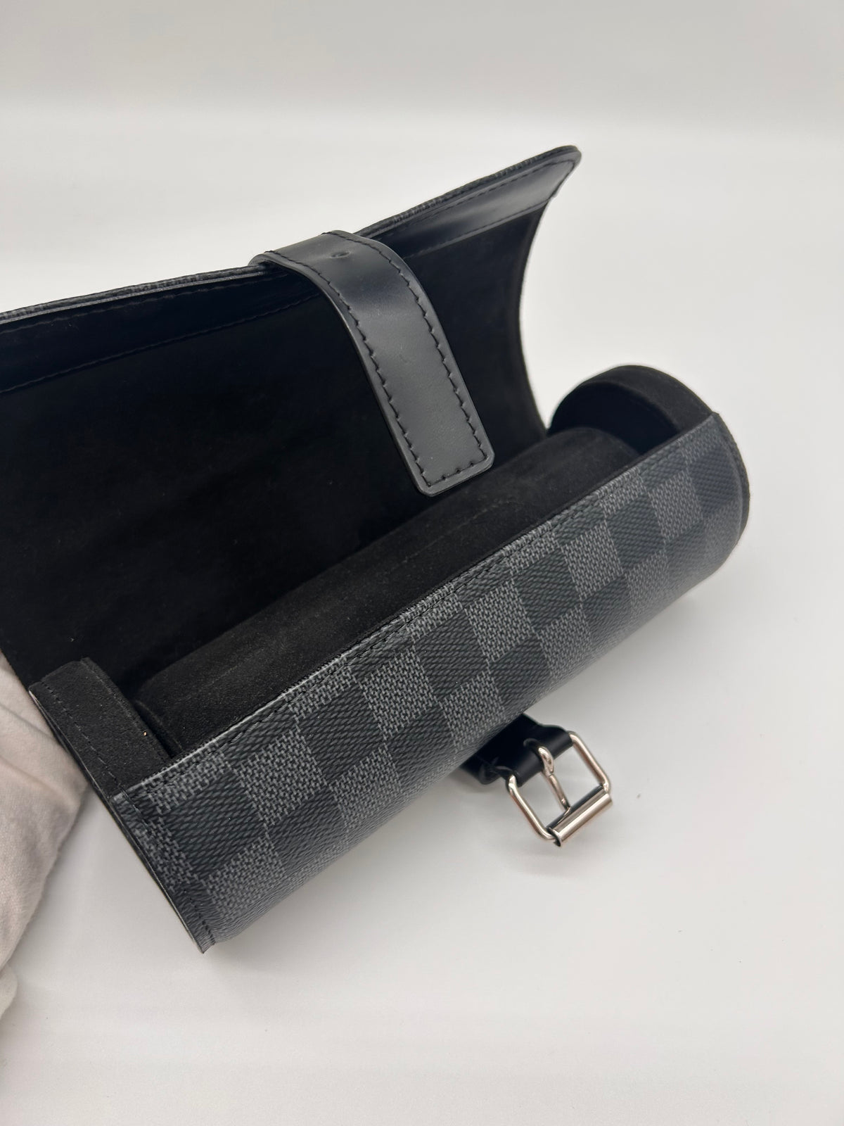 Louis Vuitton Watch case damier graphite