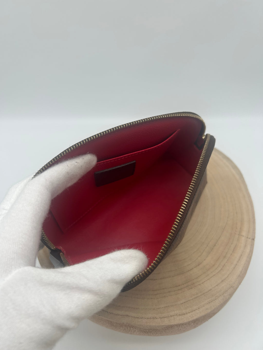 cosmetic pouch PM damier ebene