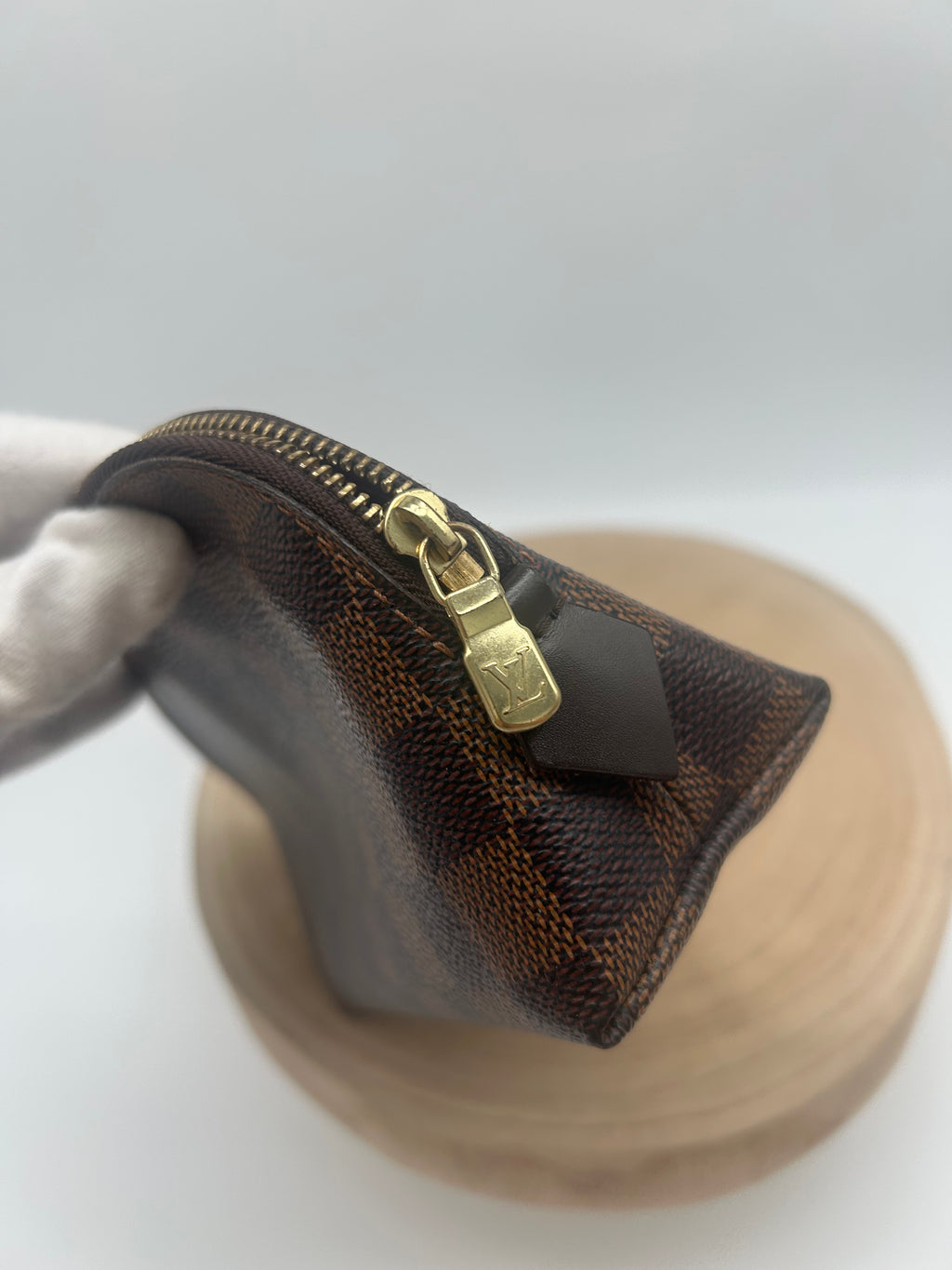 cosmetic pouch PM damier ebene
