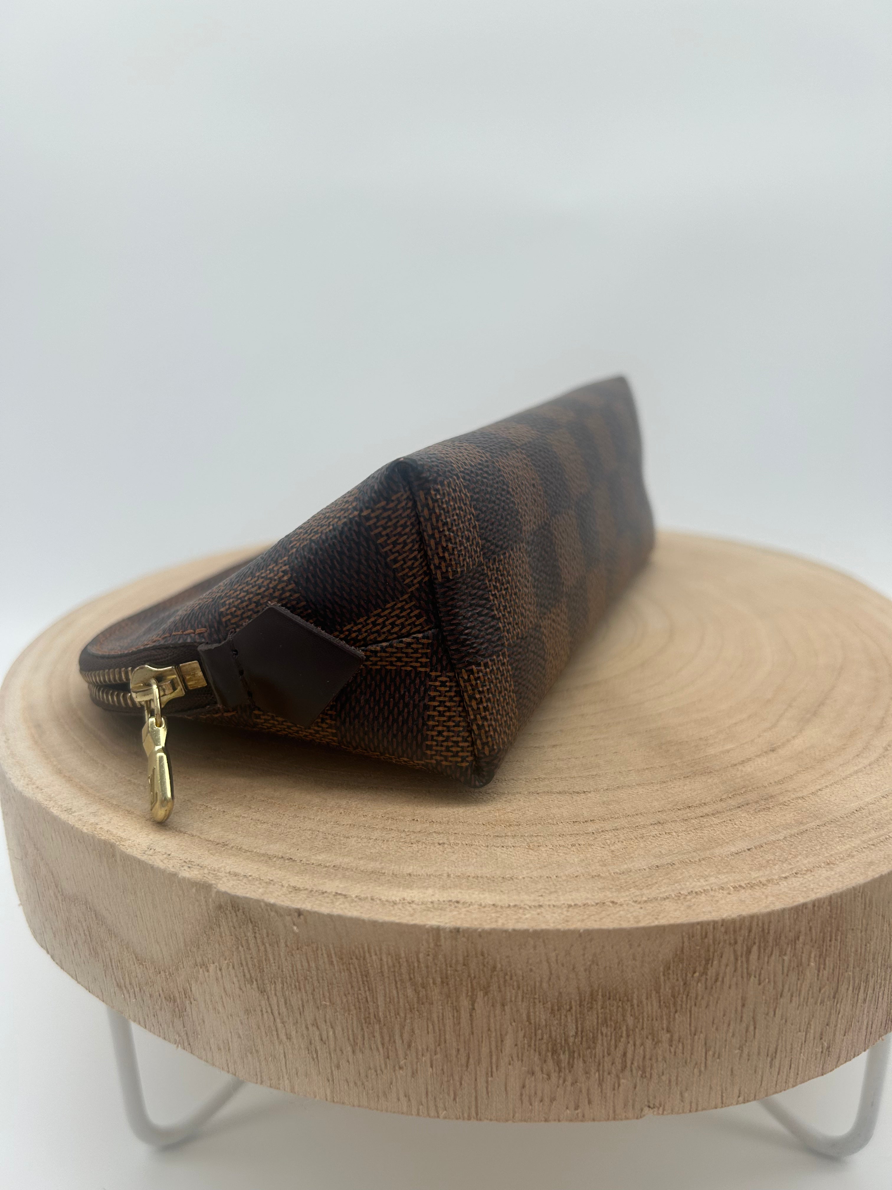 cosmetic pouch PM damier ebene